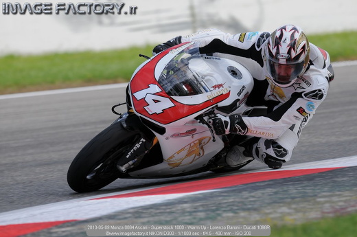 2010-05-09 Monza 0064 Ascari - Superstock 1000 - Warm Up - Lorenzo Baroni - Ducati 1098R